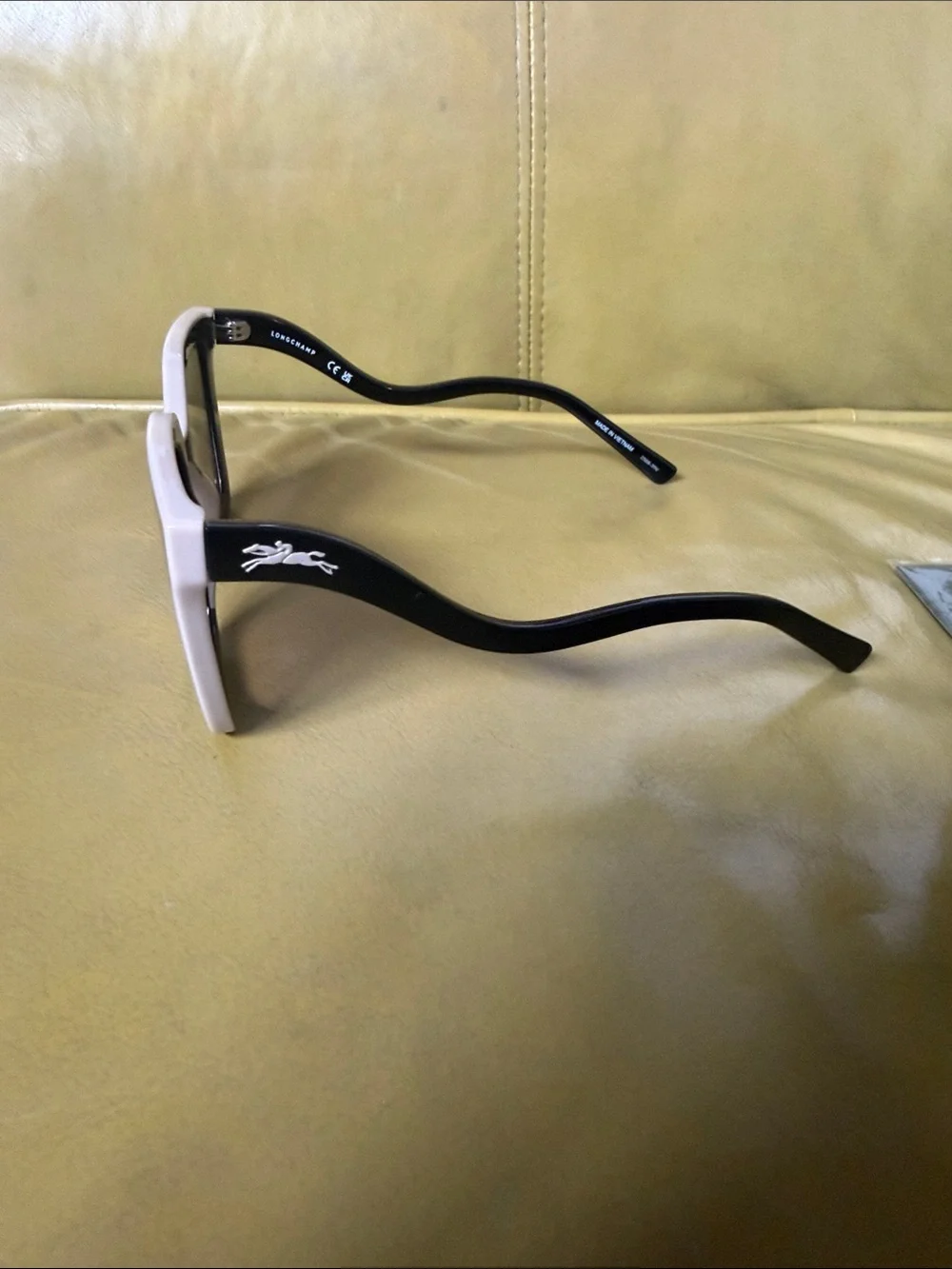 Longchamp New Style Black Frame Sunglasses with Brown Gradient Lenses